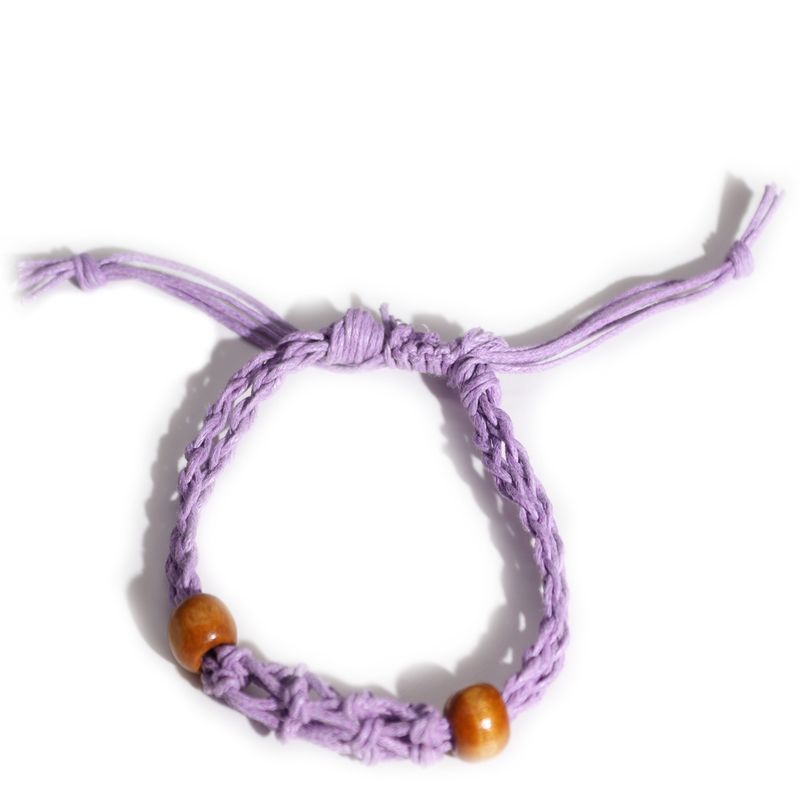 Kristall Edelstein Armband Kordel 20-28cm/7.8-11inch - Lila