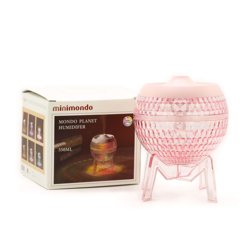 Rosa Luftbefeuchter Mondo Planet - USB - Farbwechsel (Downlight)