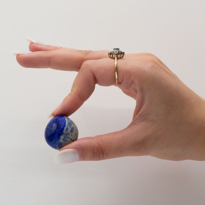 Polierte Steine - Lapislazuli