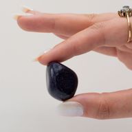 Polierte Steine - Blaues Goldstone