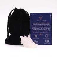 Edelstein Kleiner Drachenkopf - Rosenquarz 45x30x28mm