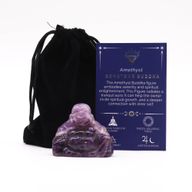 Edelstein Großer Buddha - Amethyst 50x40x20mm
