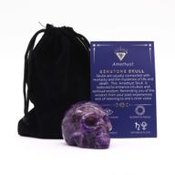 Großer Edelsteinschädel - Amethyst - 50x40x30mm