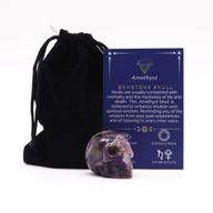 Kleiner Edelsteinschädel - Amethyst - 40x30x28mm