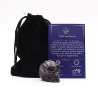 Edelstein Kleiner Totenkopf - Dunkler Netzstein - 40x30x28mm