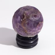 Ametyst-Planet auf einem Sola-Goldstone-Ständer – 40 mm (Ständer 30 x 15 mm)