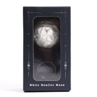 Weißer Howlith-Planet auf einem Sola-Goldfluss-Ständer – 40 mm (30 x 15 mm Ständer)