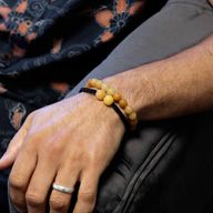Edelstein-Doppelkraft-Armbänder - Gelber Aventurin