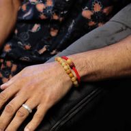 Edelstein-Doppelkraft-Armbänder - Gelber Aventurin