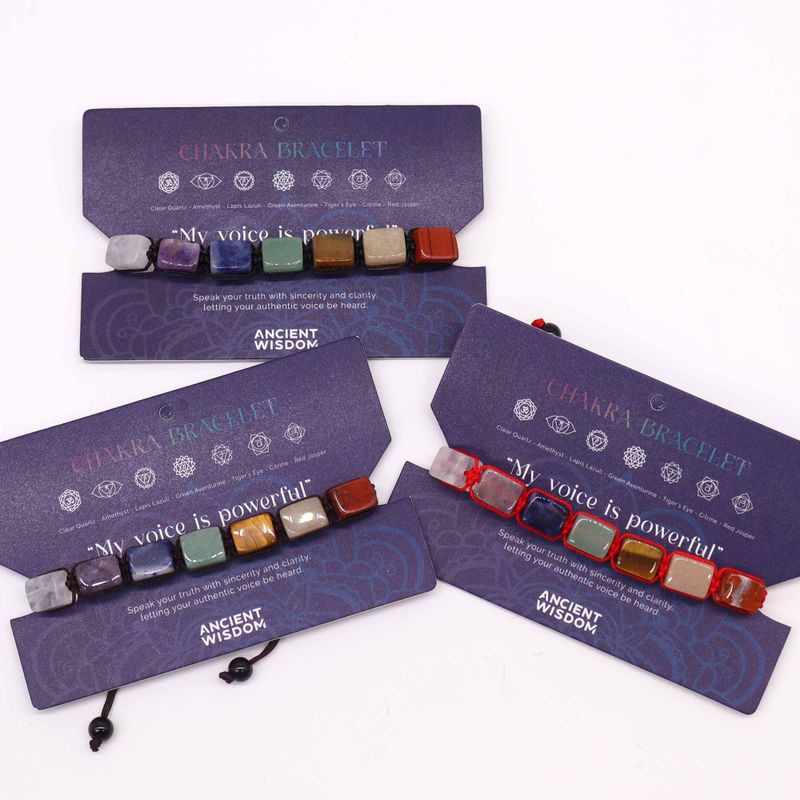 Chakra-Armbänder - Trommelsteine