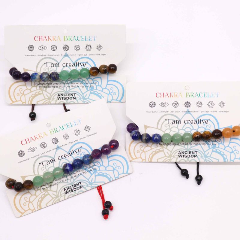 Chakra-Armbänder - 21 Steine