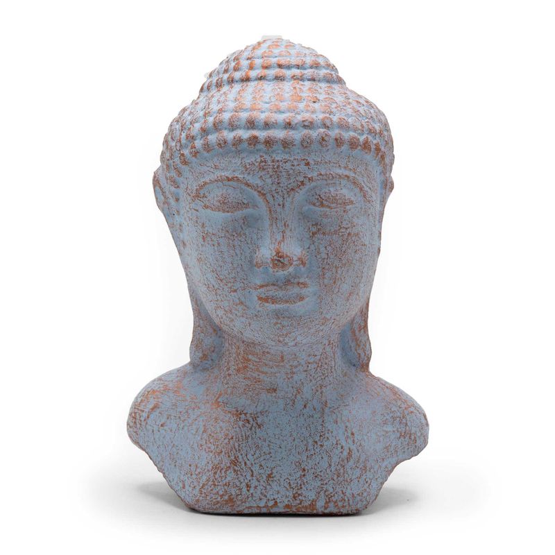 Tranquility Buddha Kopf - Blau Kupfer