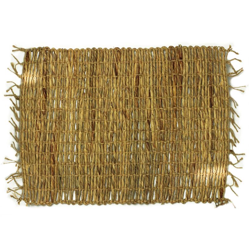 Natürliches Tischset aus Wasserhyazinthe - Robusta und Fransen