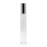 Runde, hohe, schlanke 10-ml-Flasche, silbernes Spray und Kappe
