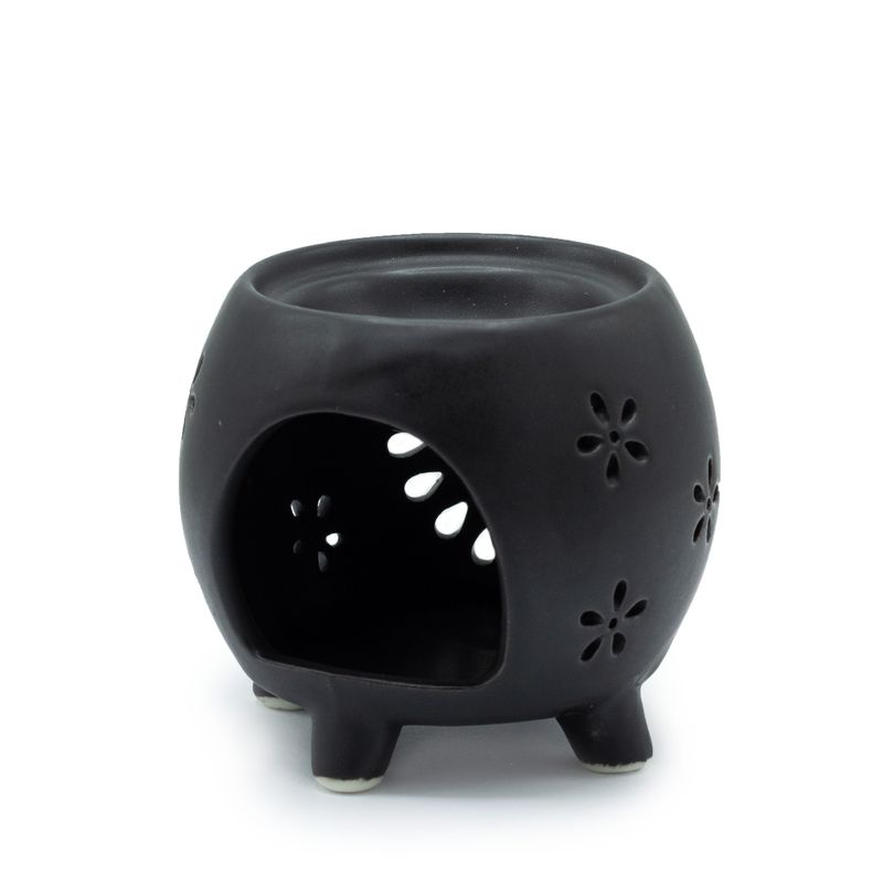 Squat Pot Ölbrenner Flower Burst - Mattschwarz