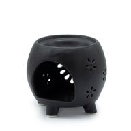 Squat Pot Ölbrenner Flower Burst - Mattschwarz