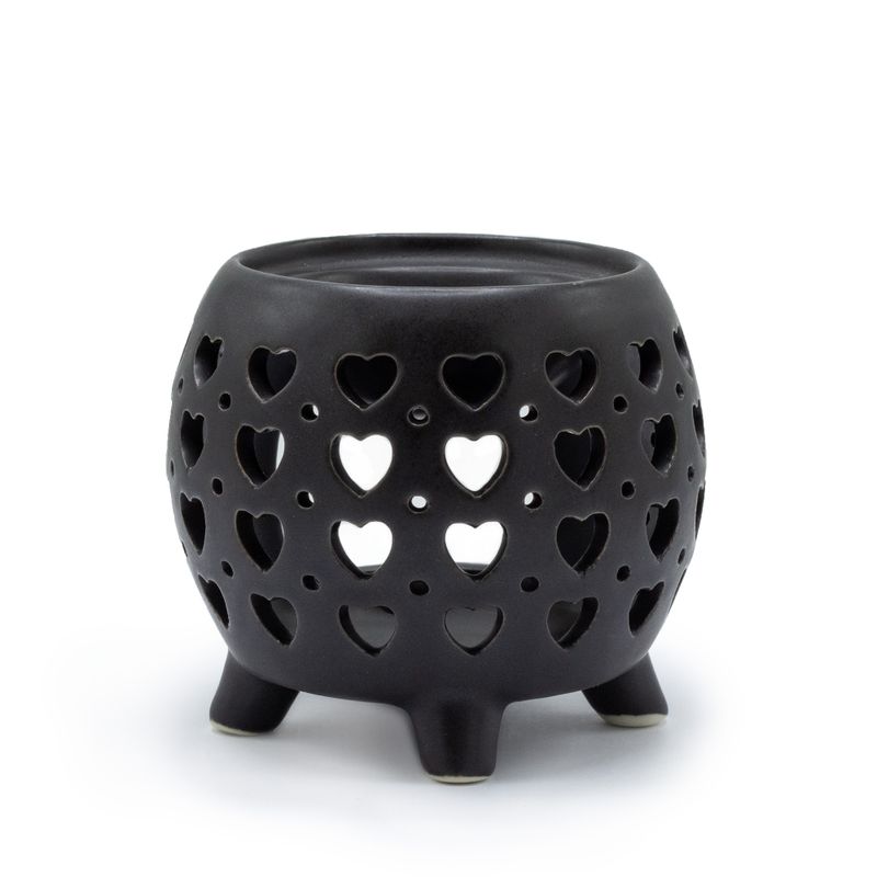 Squat Pot Ölbrenner Multi Hearts - Mattschwarz