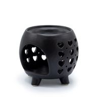 Squat Pot Ölbrenner Multi Hearts - Mattschwarz