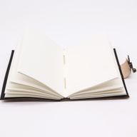 Ledertagebuch - Normales Papier - Work & Dream Big (12.5cmX17.5cm) - Hellbraun