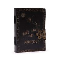 Ledertagebuch - Normales Papier - Tagebuch (12.5cmX17.5cm) - Dunkelbraun