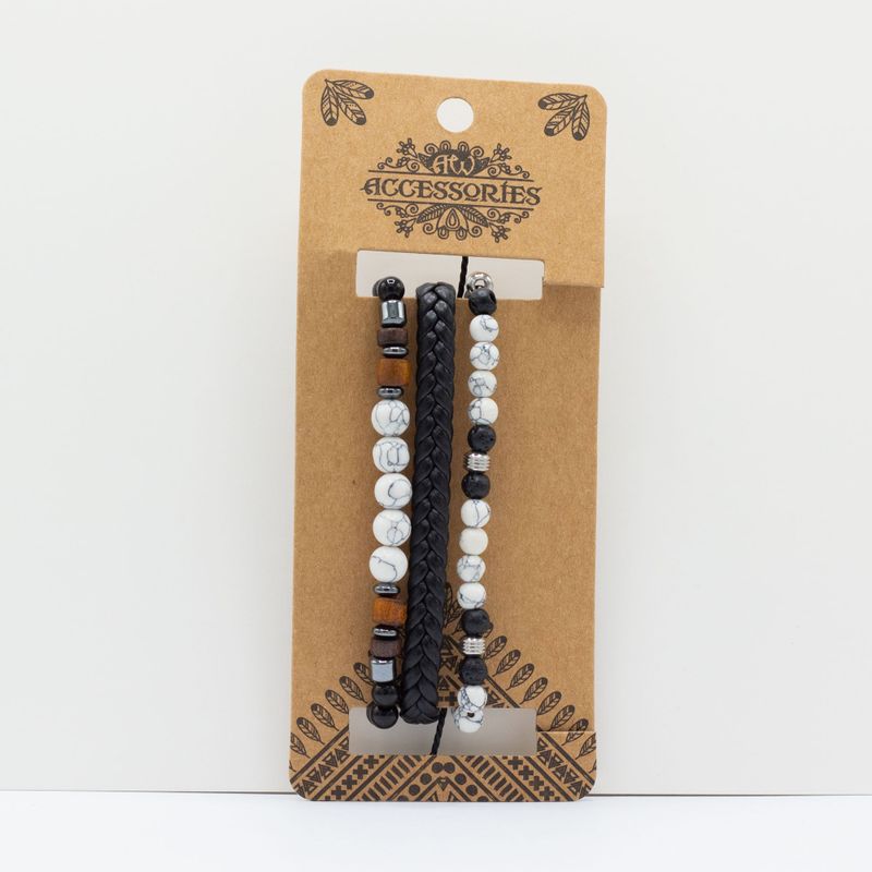 Premium-Armband-Sets für Herren – City Slicker Blacks (sortiert)