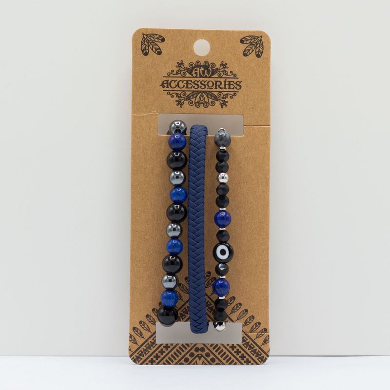 Premium-Armband-Sets für Herren – Med Set Blues (sortiert)