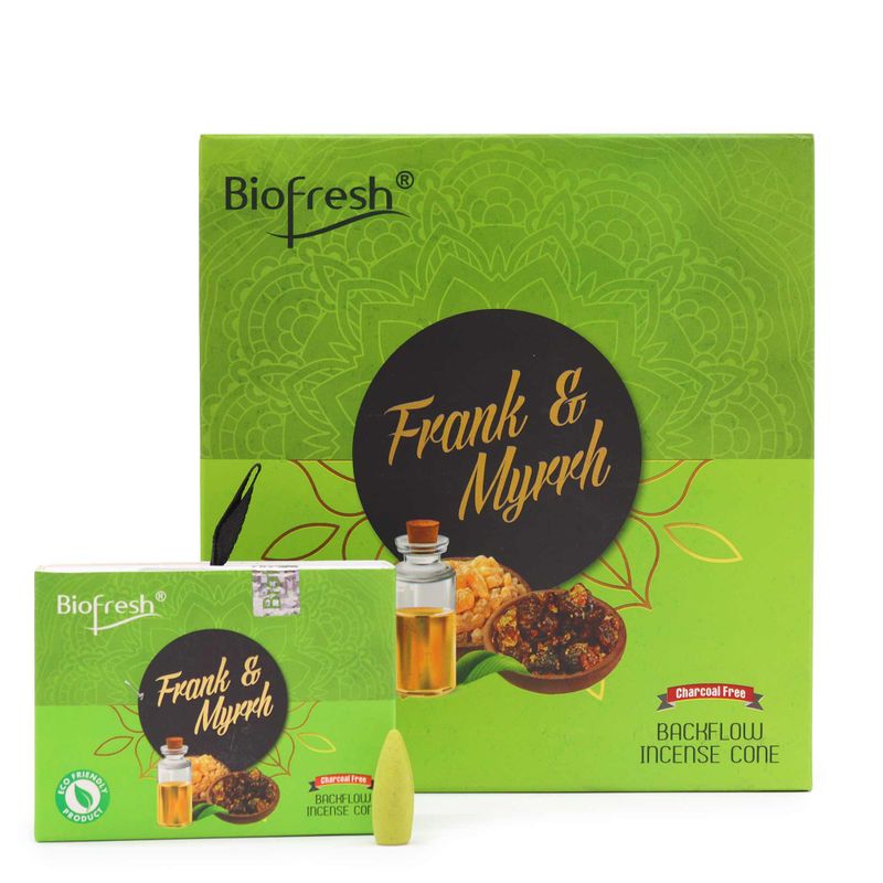 Biofresh Backflow Räucherkegel (40 Kegel) - Frank & Myrrh