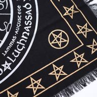 Esoterisches Altartuch mit Fransen - Leben, Tod, Wiedergeburt