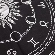 Esoterisches Altartuch mit Fransen - Horoskop