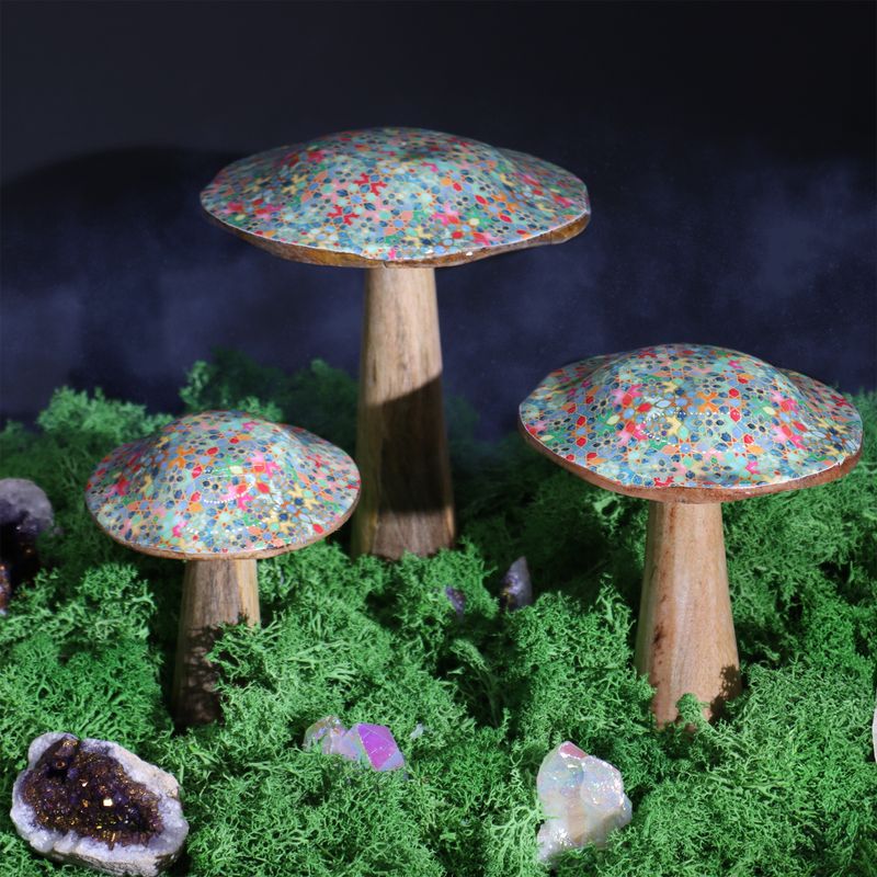 Med Mushroom - 15cm - Mediterranes Fliesenmuster