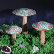 Med Mushroom - 15cm - Mediterranes Fliesenmuster