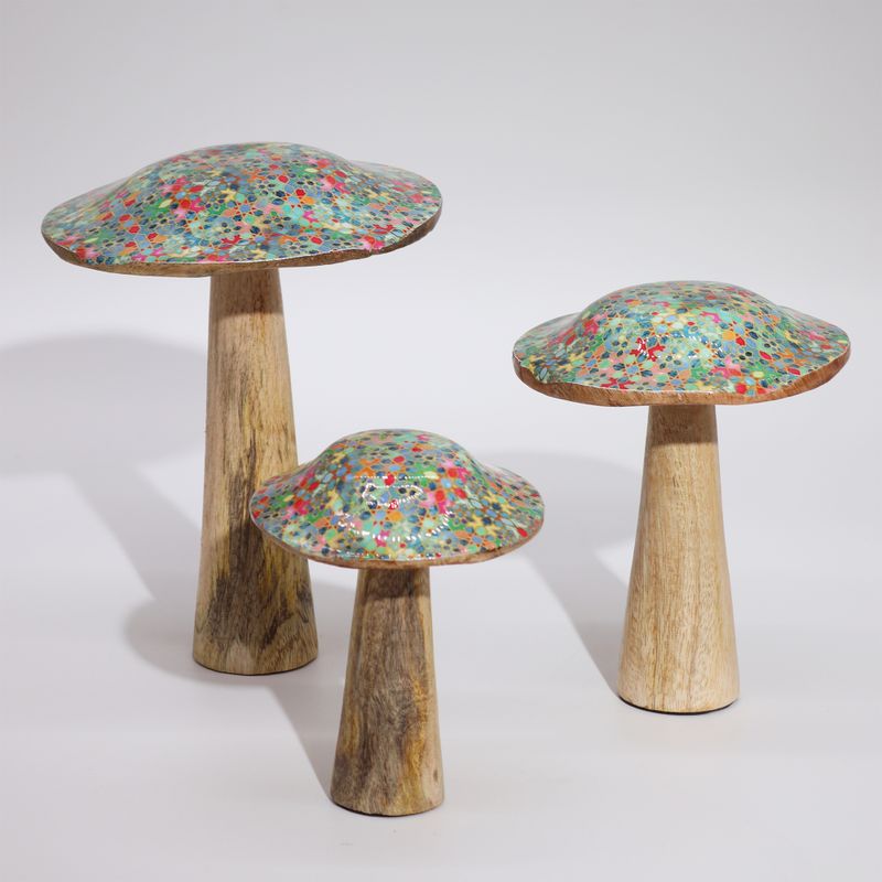Med Mushroom - 15cm - Mediterranes Fliesenmuster