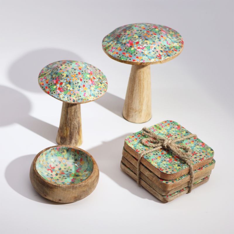 Med Mushroom - 15cm - Mediterranes Fliesenmuster