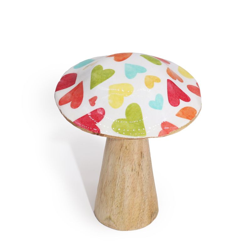 Kleiner Pilz - 10cm - Pastellherzen