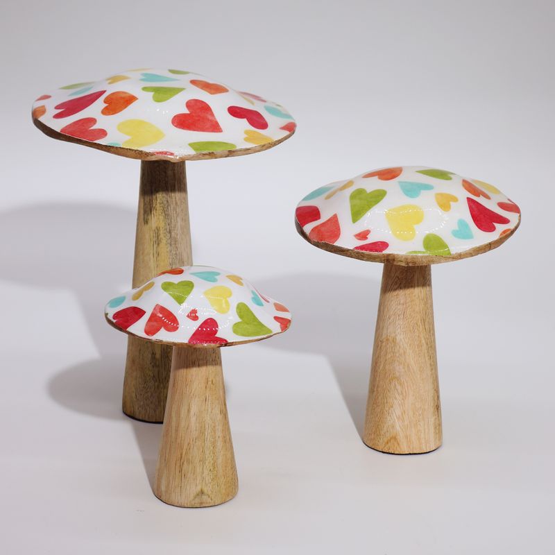 Kleiner Pilz - 10cm - Pastellherzen