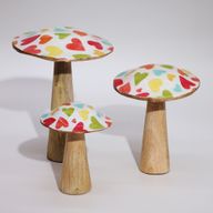 Kleiner Pilz - 10cm - Pastellherzen
