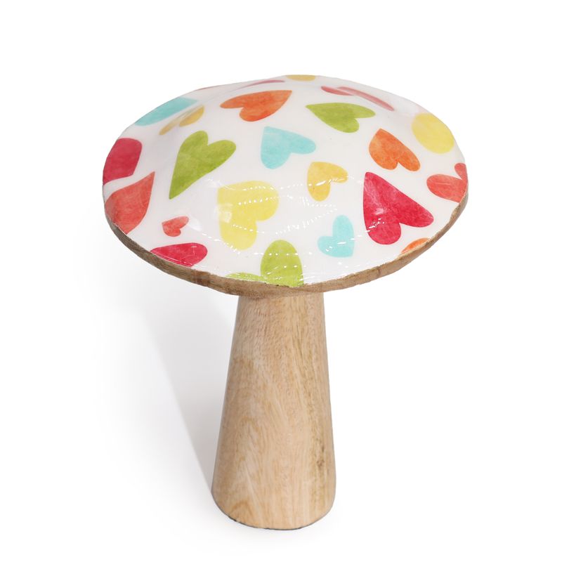 Mittlerer Pilz - 15 cm - Pastellherzen