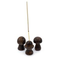 Set mit 9 Mini-Räucherpilzen (8 cm, 7 cm, 6,5 cm).