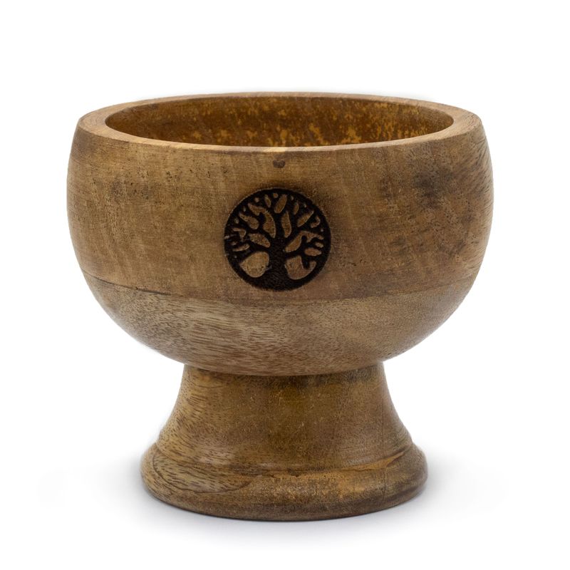 Große Ritualschale Räucherkegelhalter 11x6cm - Lebensbaum