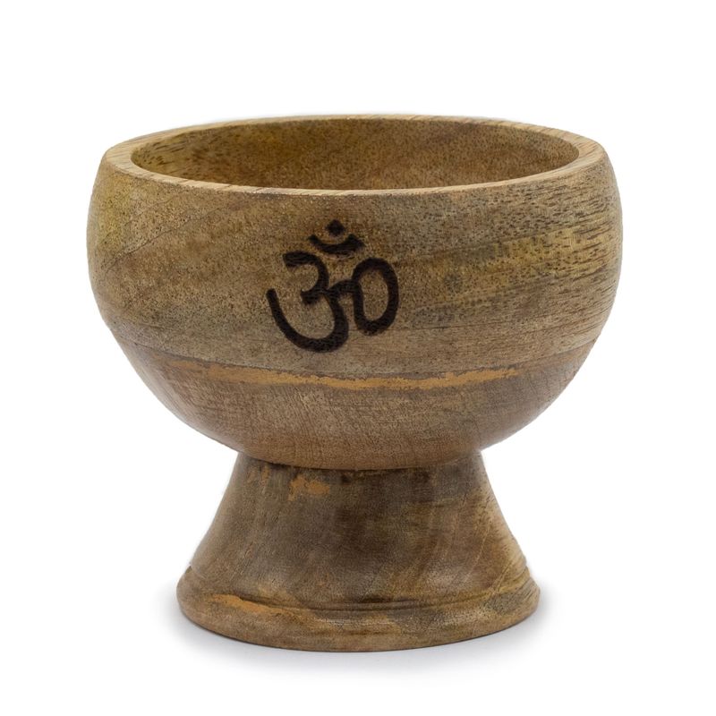 Große Ritualschale Räucherkegelhalter 11x6cm - Om