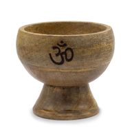 Große Ritualschale Räucherkegelhalter 11x6cm - Om