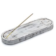Großes Räuchertablett 30x10cm - Klassisches Weiß