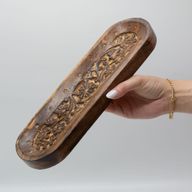 Großes Räuchertablett 30x10cm - Blumendesign