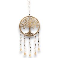Indisches Glockenspiel - Großes Belle Chimes mit Lebensbaum - 25cm