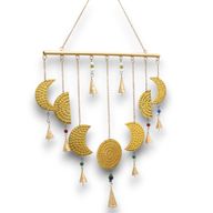 Indisches Glockenspiel - Mondphasen-Glockenspiel aus Messing - 43x40cm
