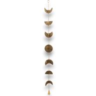 Indisches Glockenspiel - Mondphasen-Tropfen aus Messing mit Glocke - 25 cm
