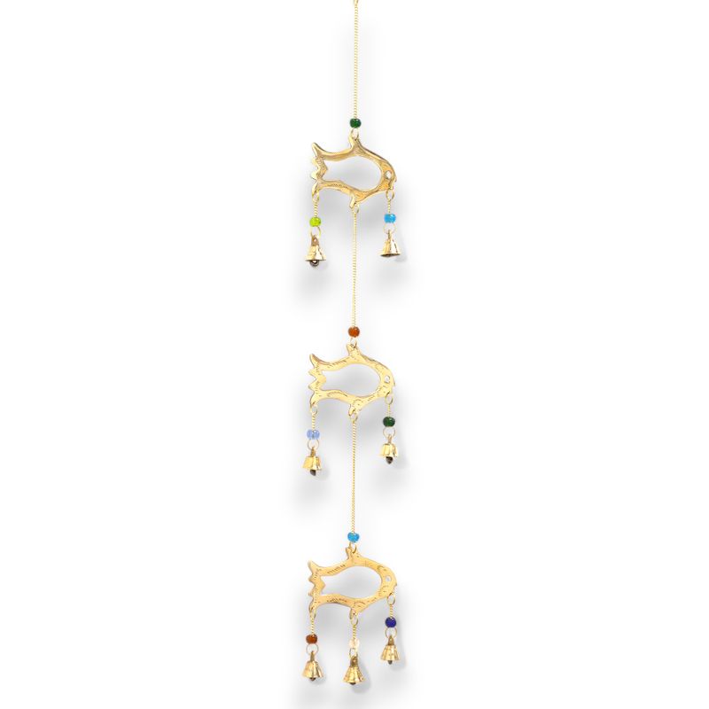 Indianer Glockenspiel - Fischtropfen - 7 Glocken - 8,5x54cm