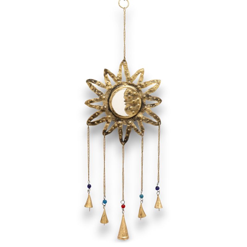 Indisches Glockenspiel – Sun Moon Sm Mirror 5 Glocken – 12 x 65 cm