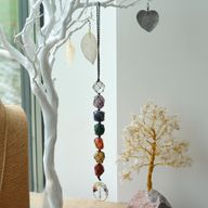 Hängender Chakra Stein Anhänger - Lebensbaum