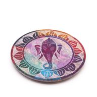 Räucherstäbchenhalter aus Speckstein, 10 cm, Ganesha